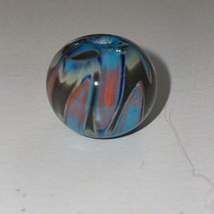 Glass lamp work bead